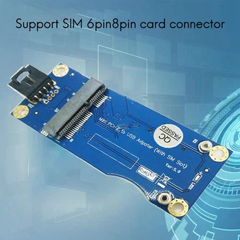 Mini-PCI-E-USB-Adapter med SIM-Kort Slot til WWAN/LTE-Modul(Vandret Interface)