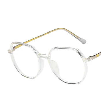 Iboode Anti Blå Lys Uregelmæssige Briller til Mænd, Kvinder Computer Gaming Goggle Almindeligt Spejl Klar Linse Briller Unisex Briller 2020