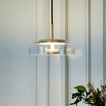 Nordiske kreative led glas lysekrone moderne bar lysekrone soveværelse lamper restaurant Lysekrone
