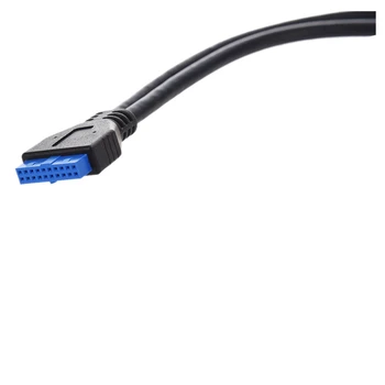 2-Port USB 3.0 Kvinde, 20-Pin Header Kabel-Adapter & 433MHz 1CH Fjernbetjening BN59-01247A for Samsung UA78KS9500W