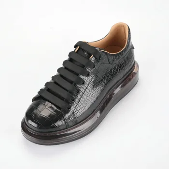 Nye mænd krokodille læder øge luksus sko sneaker sko stød sport casual sko luxe sneakers, loafers chaussure