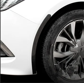 Bil døren vindueskarm anti-stepping universal type ændret pedal dekorative bånd carbon fiber kofanger side klistermærker auto tilbehør