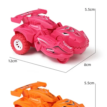 2STK Action Figur Kids Toy Bil Dinosaur Varianter Inerti Scooter Bil Dinosaur-Modeller Gaver Til Børn