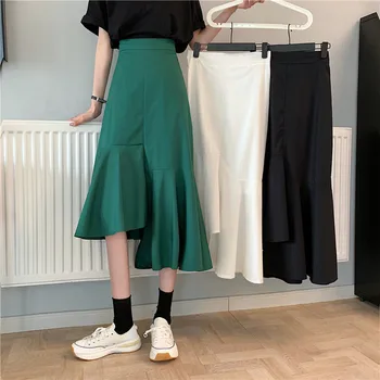 Sommer mode til kvinder plaid nederdel denim zaraing kvindelige 2021 y2k mini-høj talje gotiske fe garn a-line nederdel