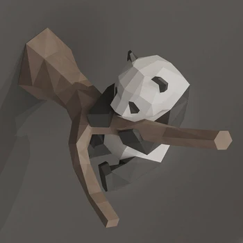 Hot Salg Papir Panda Model Legetøj 3D DIY Materiale Manual Part Viser Rekvisitter Dejlige Tidevandet Dekorere Panda Dvs Gave C