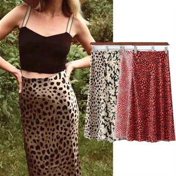 2021 kvinders nederdele nye high-waisted leopard print nederdele, hofte-længde nederdele