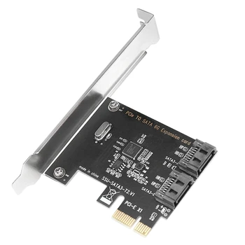 PCIE-til SATA udvidelseskort ASM1061 PCIE-til 2-SATA3-Port.0 6 gbps Bootable SSD-Solid State Drive-Adapter-Kort