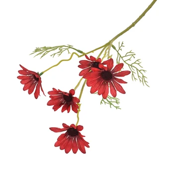 5 Hoveder Holland Chrysanthemum Kunstige Blomster Jul boligindretning brudebuketten Falde Indretning Silke Klud KN(Oprindelse)