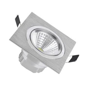 LED Firkantet Downlight 5W/9W/12W/15W Indbygget LED Dæmpbar COB Downlight AC85-265V Indendørs Belysning
