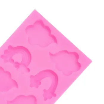 3D Sugarcraft Kage Udsmykning DIY Værktøjer Rainbow Cloud Form Fondant Cutter Kage Værktøjer Cookie Kiks, Kage, Mug, Skimmel Håndværk