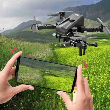 2021 Nye Kk1 Mini Drone Legetøj Profesional 4k Hd Enkelt Kamera Højde Holde Drone Wifi Rc Fpv Quadcopter Toy Folde Uav Gave