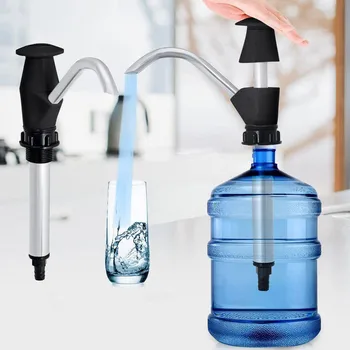 Vandflasker Pumpe Drikke Vand Dispenser Hånd Pumpe Vand på Flaske Tryk på Pumpe Dispenser Tryk på Pumpen med en Ekstra Kort Rør