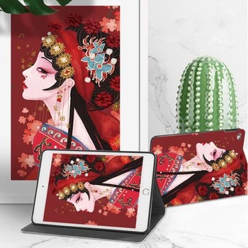 Tablet etui til Apple iPad 9.7 2017 2018 5th 6th Generation A1822 A1823 Coque Blød Silikone Shell Book Style Stå Flip Cover