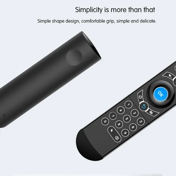 Baggrundsbelyst Voice Search Trådløse Air Mouse IR-Læring 2,4 G Smart Fjernbetjening Q7 for TV-BOX VS G21 PRO G30S