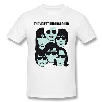 Johnnykjaytee Mænd-Velvet Underground T-Shirt Med Mænd Hvid kortærmet