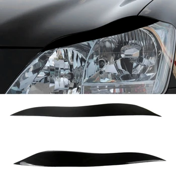 For Toyota Crown 2003-2009 Blank Sort Forlygterne Øjenbryn Lampe Blinke Cover Sticker Trim Genmontering