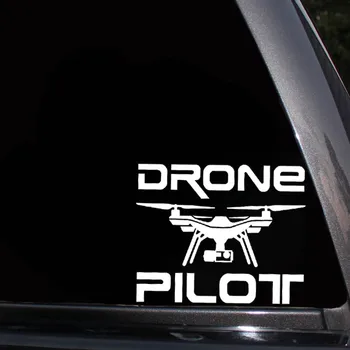 DRONE-PILOT Drone Bil Decals Mode vinduesdekoration Personlig PVC Vandtæt Solcreme Klistermærker Kan Tilpasses Farve