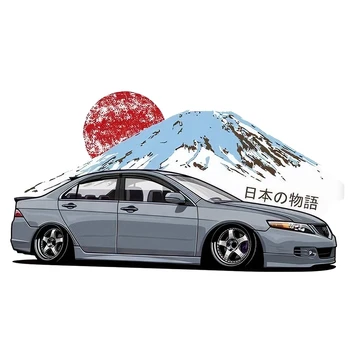 Fuzhen Boutique Mærkater Udvendigt Tilbehør Japansk Historie JDM Vinyl Klistermærke Sjove Bil, Vindue Kofanger Mærkat Vandtæt Grafisk