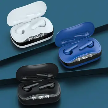 TWS210 Bluetooth 5.1 Tung Bass In-ear Vandtætte Øretelefoner, Hovedtelefoner til Telefonen
