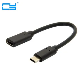 USB3.1 Type C Mandlige og Kvindelige Port Kabel USB-C Data Afgift Sync Udvidelse til NYE Macbook Chromebook 0,2 m/0,6 m/1m