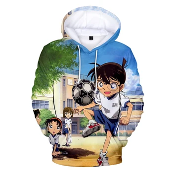 Detective Conan Anime Kids Hættetrøjer Dreng Pige Sweatshirt Efterår Og Vinter Fashion Unisex Casual Streetwear Detective Conan Hætteklædte