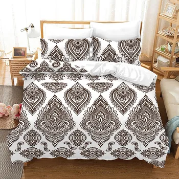 Tropisk blomst sengetøj hjem tekstil tre-stykke sengetøj dyne dækker 210*210cm