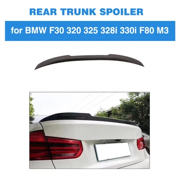 Til BMW 3-Serie F30 F80 M3 4-dørs Sedan 2012 - 2018 Carbon Fiber Bageste Bagagerummet Spoiler Fløj Boot Læbe