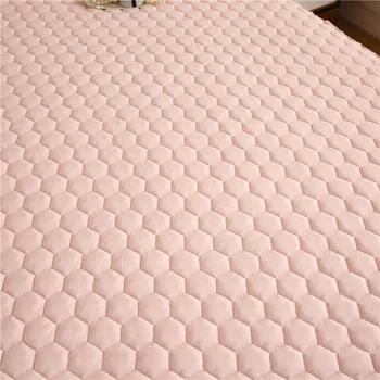 Custom Size Bed Nederdel Bed Cover Tykkere Seng Nederdele Lagen Home Hotel Bed Cover Sengetæppe Madras Protector Solid Farve #/