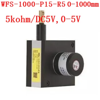 For WFS-1000-P15-R5 0-1000mm Potentiometer 5kohm/dc 5 v,0-5V full metal 1 meter position måling Trække reb forskydning sensor