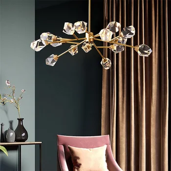 ORY Moderne Lysekrone Kobber LED Krystal lysarmaturer Luksus Dekorative Til Hjemmet Seng Foyer