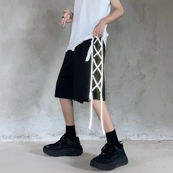 2021 Casual Shorts til Kvinder Tøj Summer Fashion Brand med Høj Talje Lige Løs Forbinding Harajuku Sweatpants Ins Hipster Ny