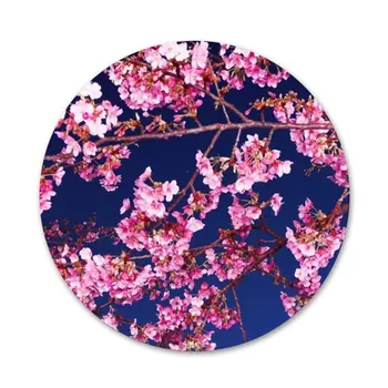 Cherry blossom kawaii himlen Badge Broche Pin Tilbehør Til Tøj, Rygsæk Dekoration gave 58mm