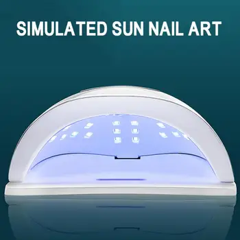 120W Nail UV-LED-Lampe Gel Negle Tørretumbler Kur Manicure Søm Maskine White SUN X5 ANTAL Lampe Nail Art Værktøj T0993