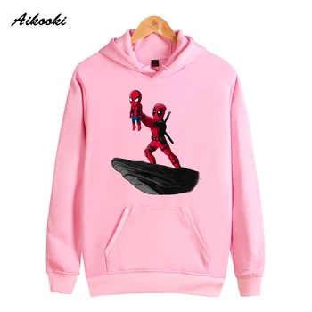 Blive godt modtaget 3D Deadpool Hættetrøjer Efterår Mode Herre Hættetrøjer Game Over Skateboard Boy ' s Pels Print Cool, Oversized sweatshirt