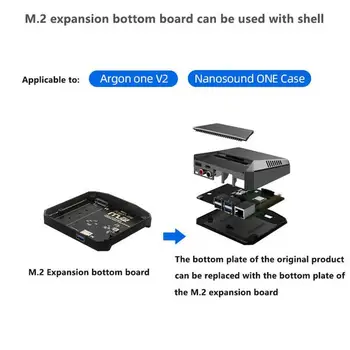 Argon En M. 2 udvidelseskort Usb 3.0 Til M. 2 Sata Ssd Model Base Adapter Til Argon B For Raspberry En V2/m.2 Pi Case 4 E6E2