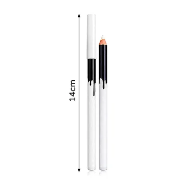 12 Stk/Sæt Bærbare Størrelse Hvid Eyeliner Blyant Eye Liner Pen Øjenskygge, Highlighter Pen Vandtæt Langvarig Lysere