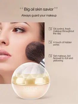 4-Farve Makeup Indstilling Pulver, Olie Kontrol Lysere Gennemskinnelige Langvarig Highlighters Kosmetik Face Foundation Pulver TSLM1