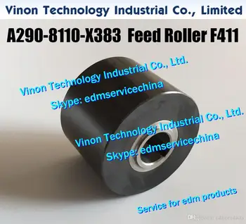 A290-8110-X383 edm-Feed Roller (Sort Keramisk+SUS) F411 Ø40x12x30mm feed sektion for Fanuc C A2908110X383,A290.8110.X383 edm