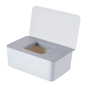 Våd Tissue Box Desktop-Tætning Baby Vådservietter Opbevaring af Papir Boks Dispenser Holder Låget M68E