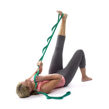 2019 New høj kvalitet 2,5 m bistået yoga stræk styrke modstand trække band fleksibelt bælte fleksibel med 4 farver