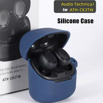 Nye Anti-ridse Beskyttende Cover Silikone Case Beskytter for Audio-Technica ATH-CK3TW Øretelefoner, Hovedtelefoner Opladning Box