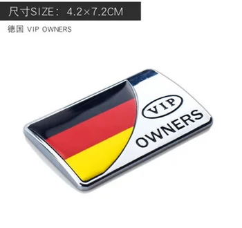 3D Metal Tyskland Flag Bil Logo Badge Motorcykel Mærkater Mærkat Fairing