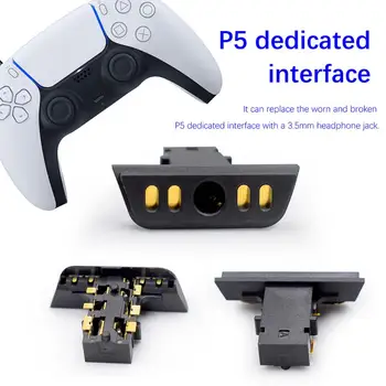 For PS5 Hovedtelefon Hovedtelefon Jack Port Stik Stik Reparation af Dele Til PS5 Controller Til PS5 Opladning Stik Jack Reservedele