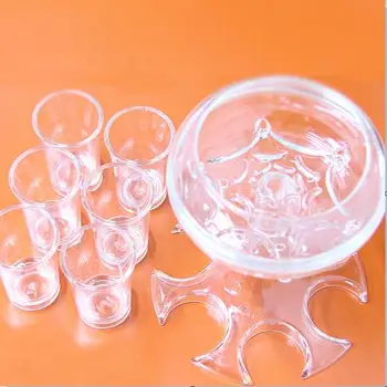 6 Shot Glas Dispenser og Holder Bar Skudt Dispenser Til Påfyldning af Væsker & Drinking Games