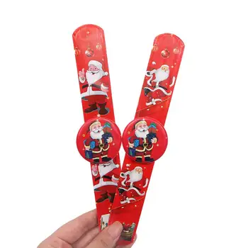 5 STK LED-Jul Armbånd Lysende Armbånd Toy Santa Snemanden Ring Jul Nyhed Legetøj Til Børn Ornament Jul