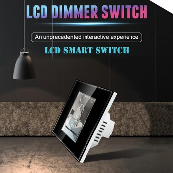 Smart Wifi LCD-Touch Skifte Neutral Ledning, der Kræves Smart Home 1/2/3Gang lyskontakten 220V Støtte Alexa Google Startside Apple Homekit