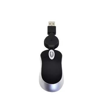 CHYI Mini 3D-Udtrækkeligt USB-Optisk Mus Ergonomisk Dejlige Kablede Gaming Kontor Små Mus Kids' Gave Til Bærbare PC, Notebook