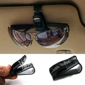 Universal Car Auto Køretøj Solskærm Briller Solbriller Kort Billet Indehaver Klip