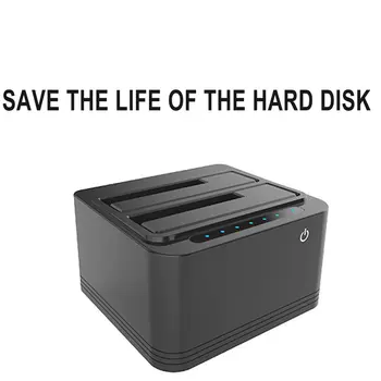 Ekstern Harddisk-Dockingstation Varmeafledning USB3.0 Egnet Til HDD / SSD3.5 / 2,5 