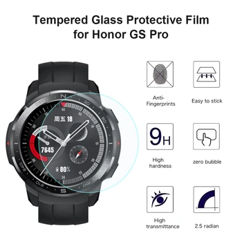 2x Hærdet Glas Smart Ur Screen Protector Film Dække Erstatning for Huawei Honor GS Pro Smart Tilbehør